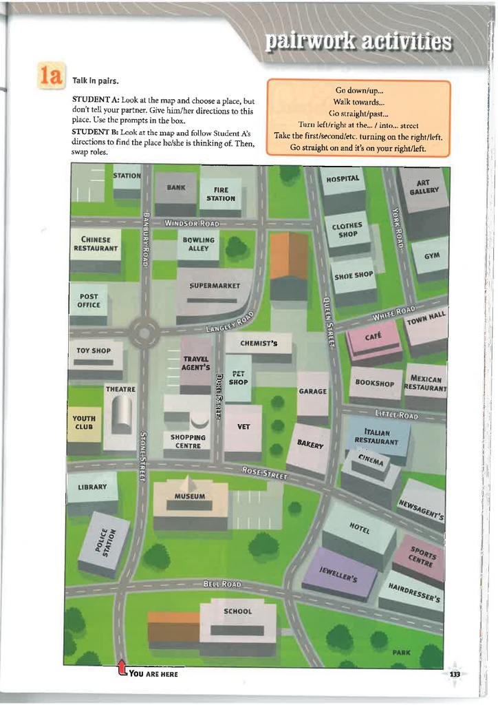 Pairwork activities (page 133)