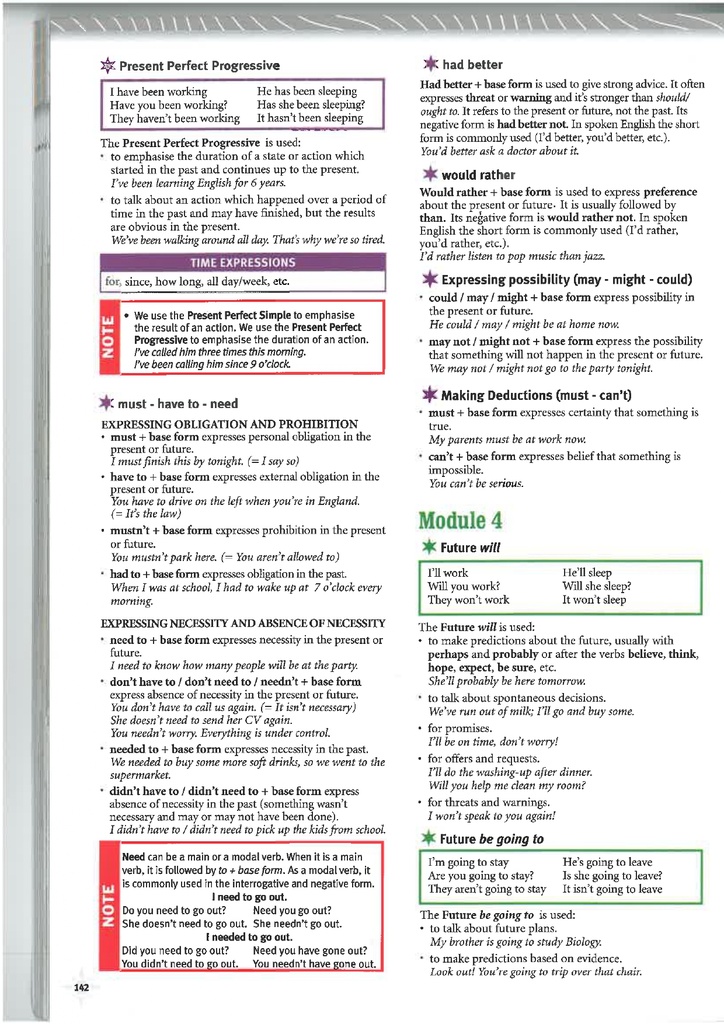 Grammar Reference / Module 4 (page 142)