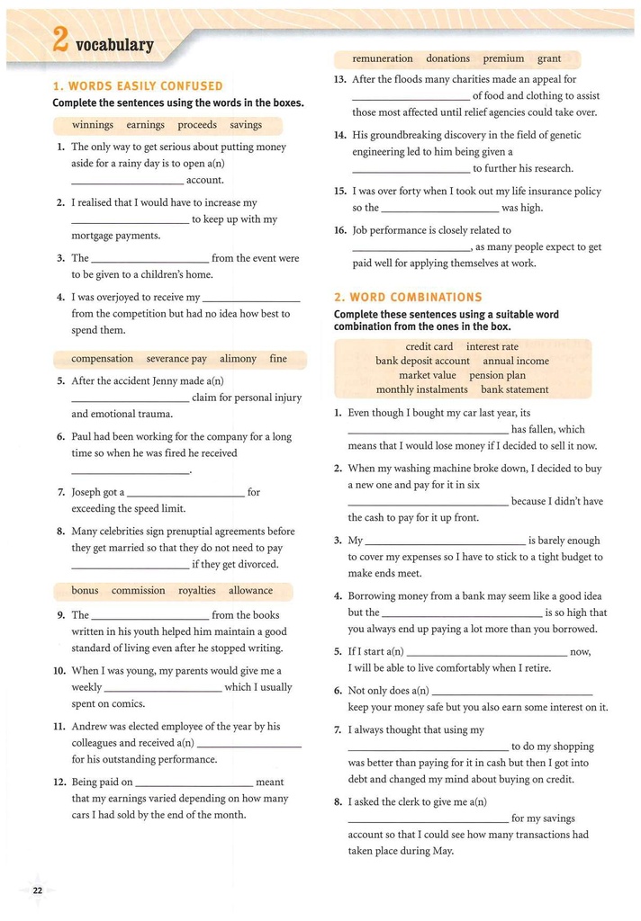 2 Vocabulary (page 22)
