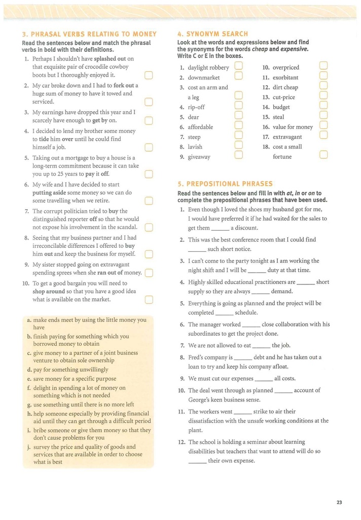 2 Vocabulary (page 23)