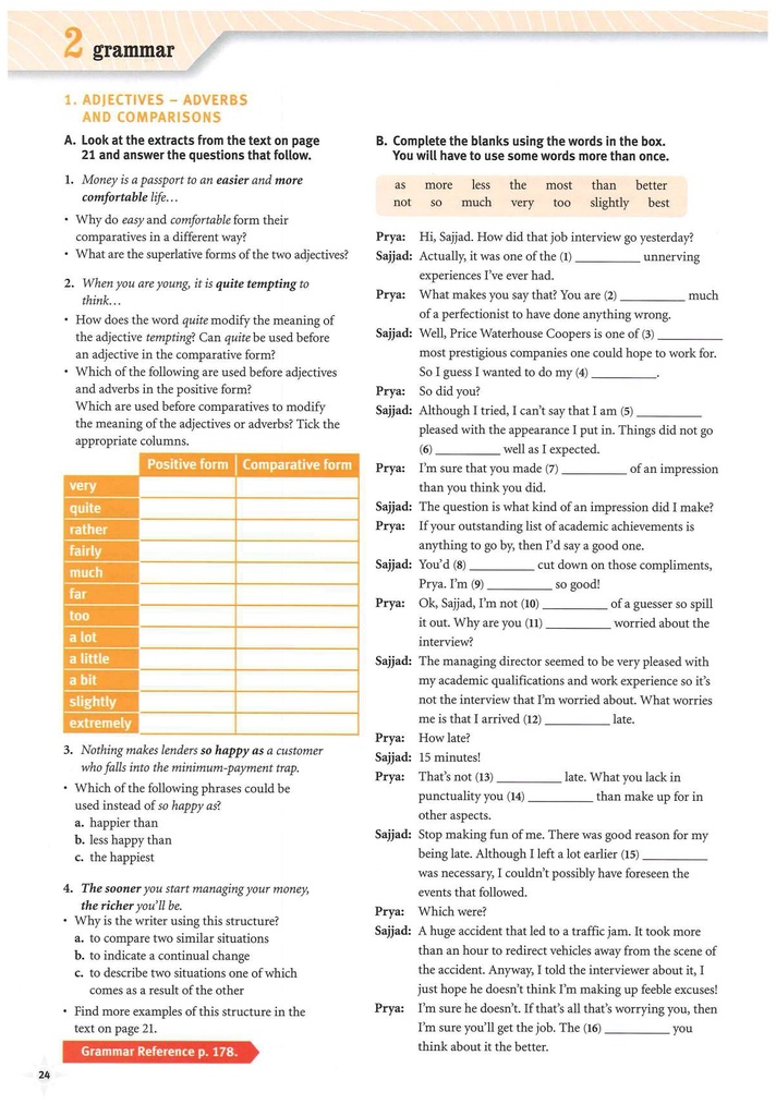2 Grammar (page 24)