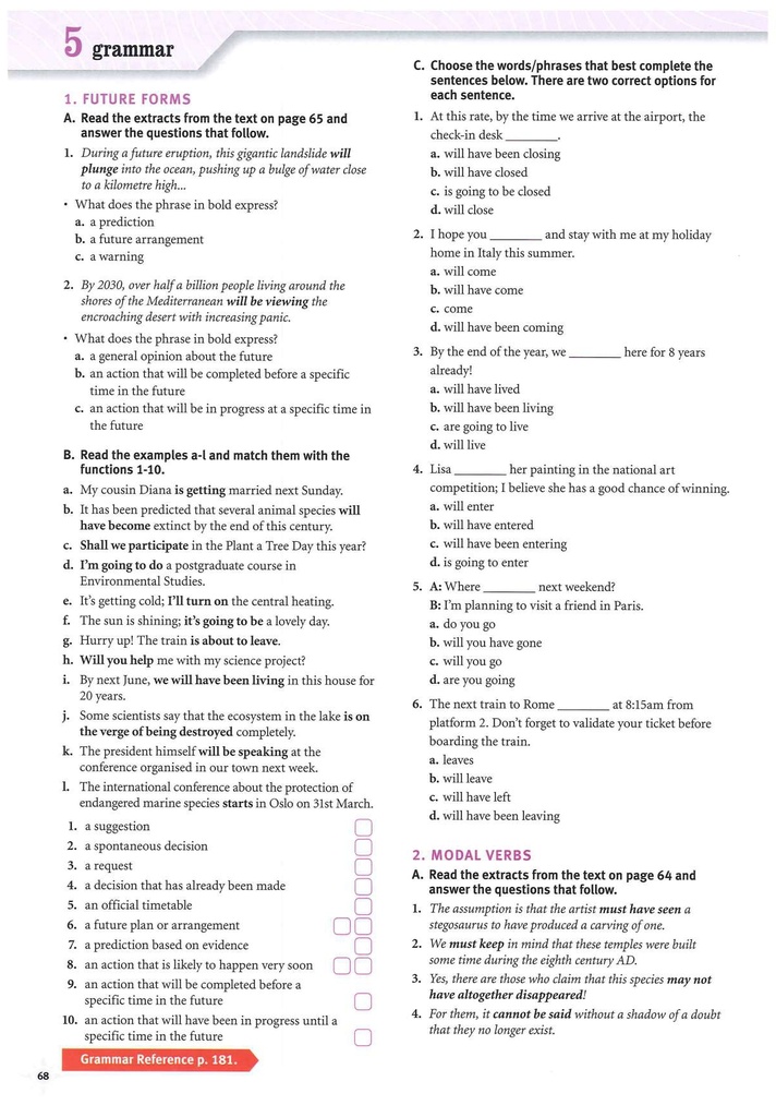 5 Grammar (page 68)
