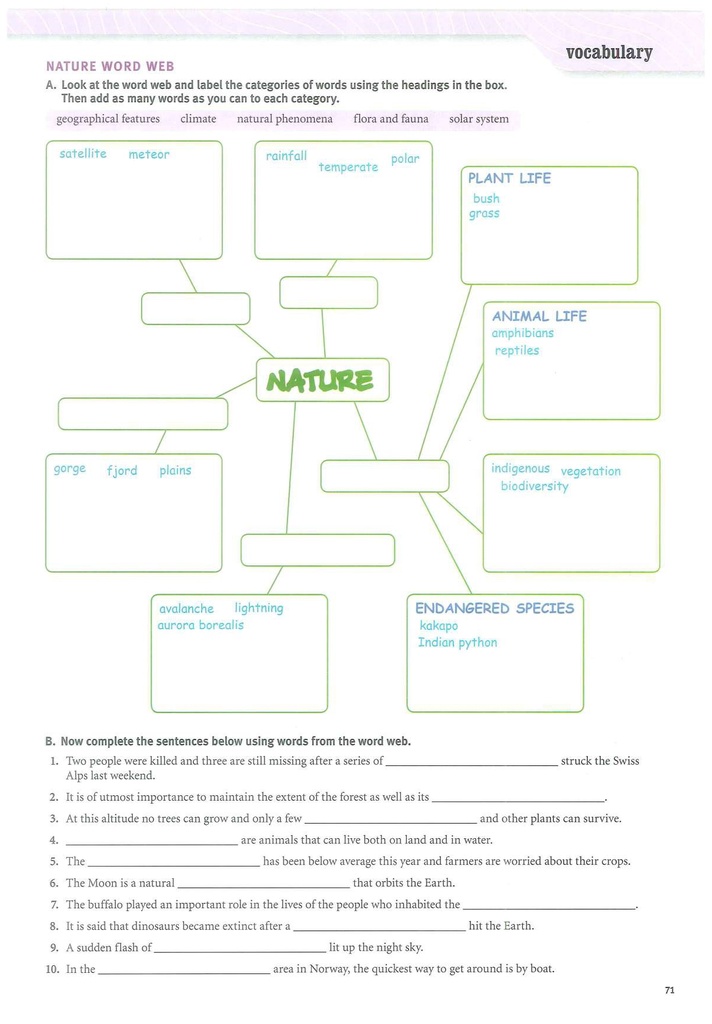 NATURE WORD WEB