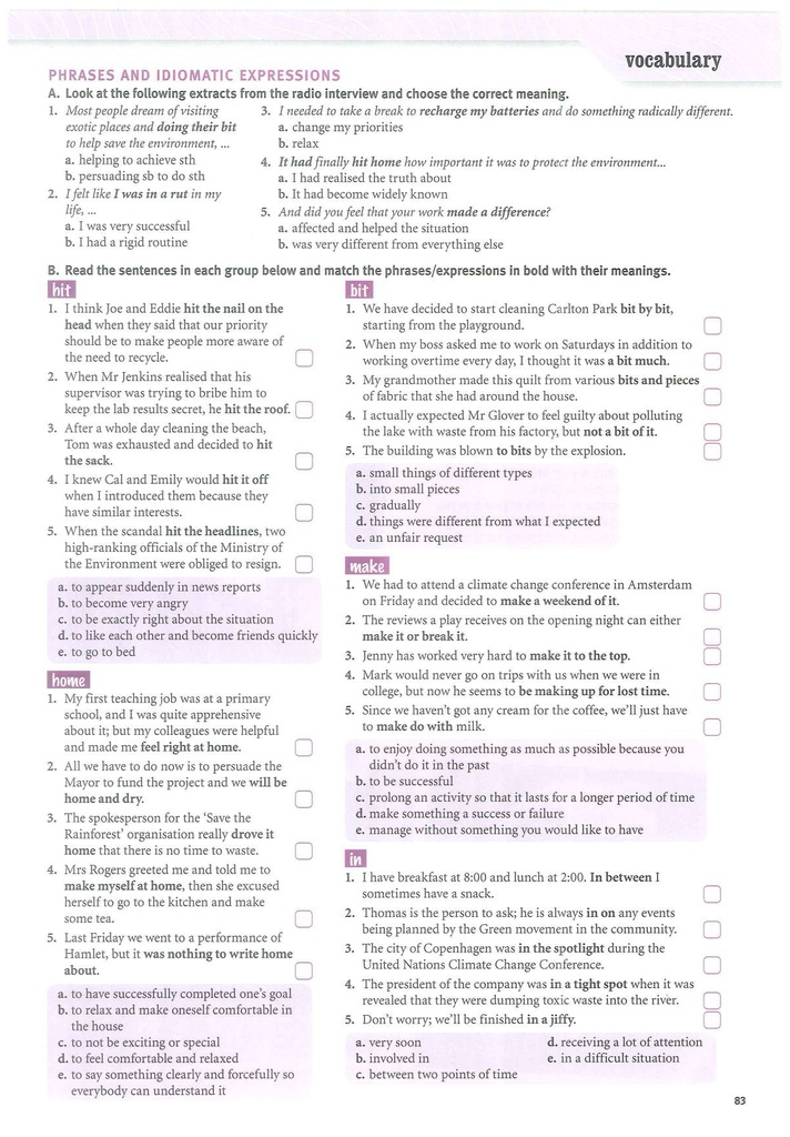 PHRASES AND IDIOMATIC EXPRESSIONS