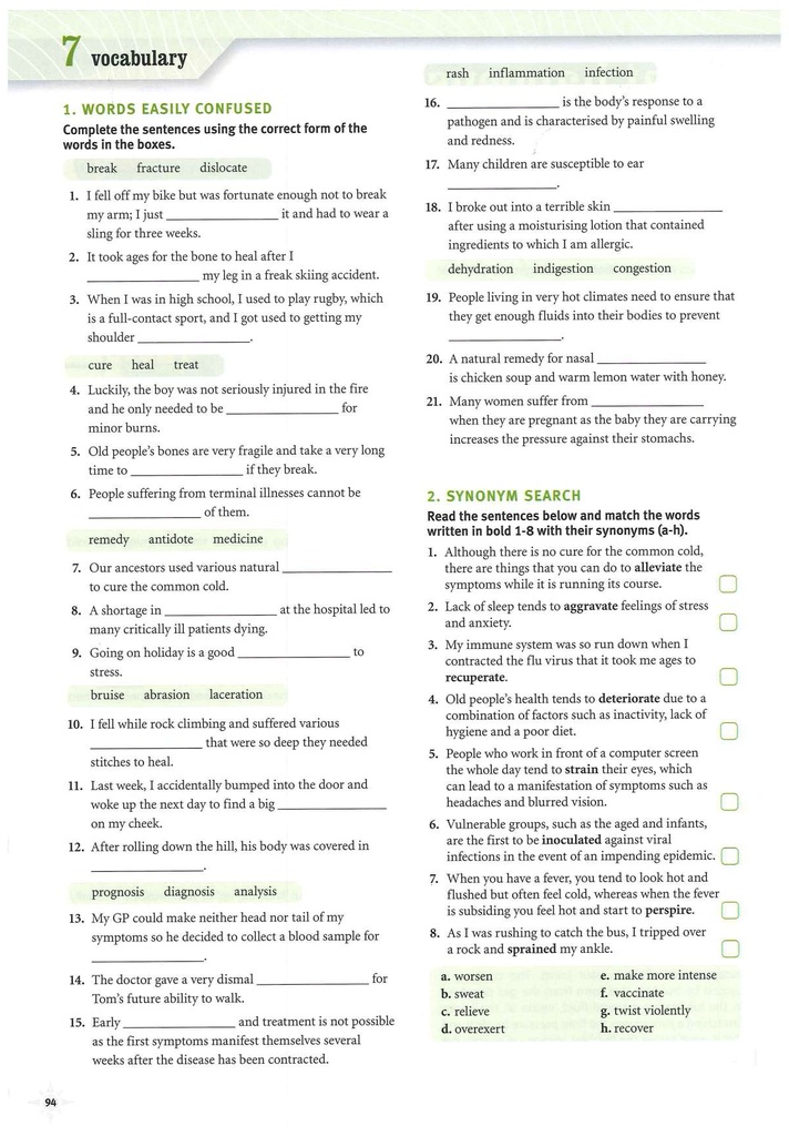 7 Vocabulary