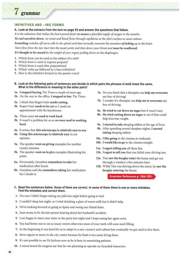 7 Grammar 8page 96)
