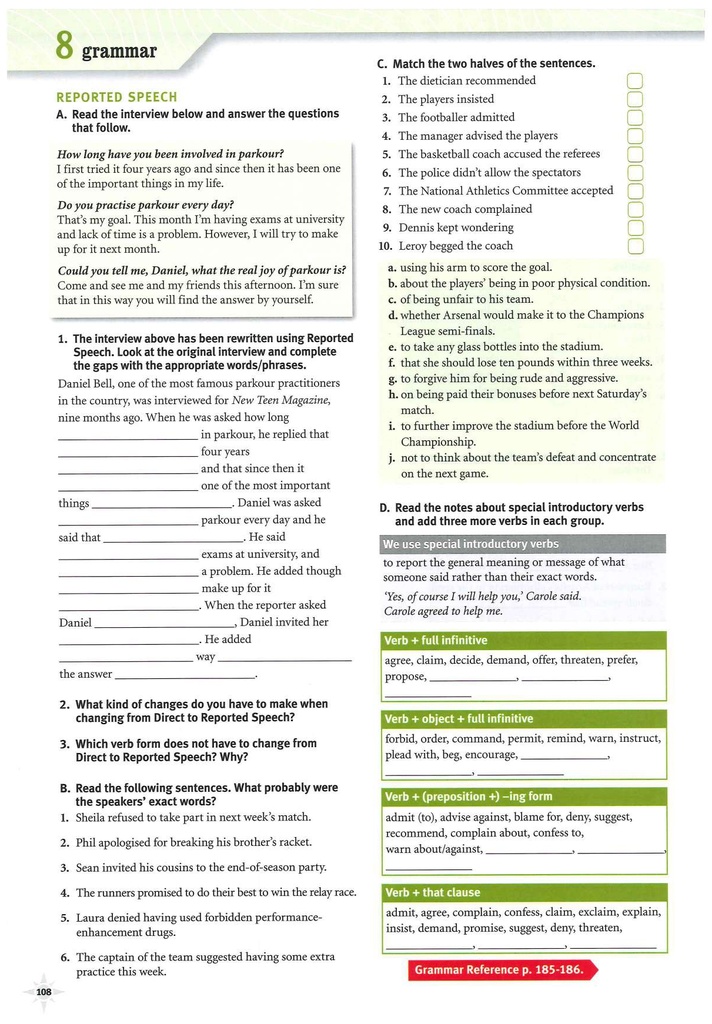 8 Grammar (page 109)