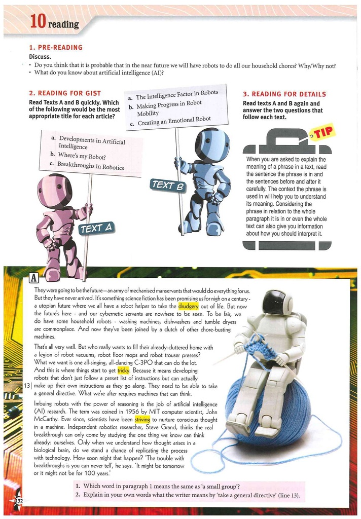 10 Reading (page 132)