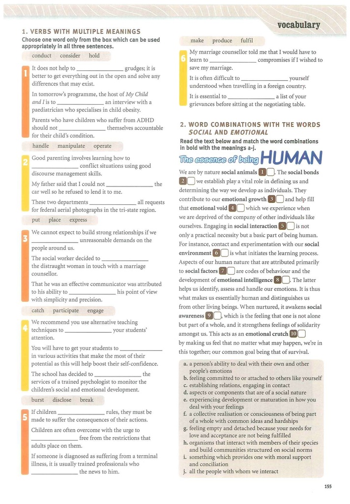 1. VERBS WITH MULTIPLE MEANINGS