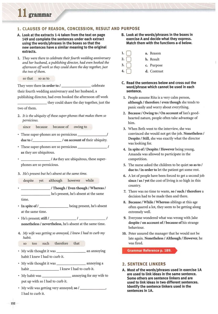 11 Grammar ( page 152)