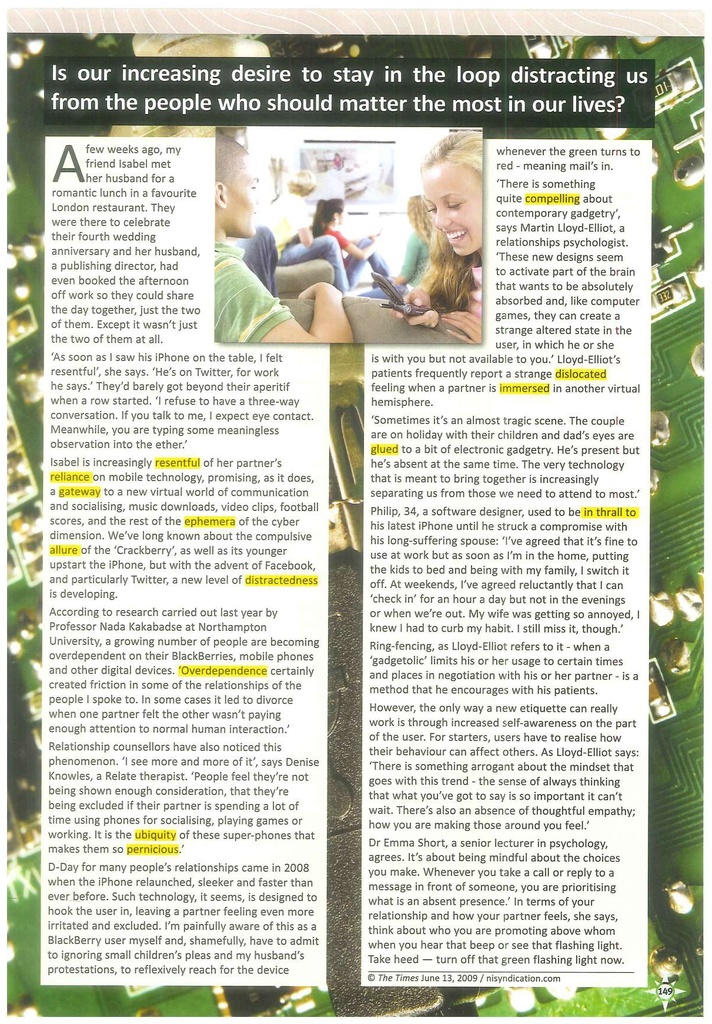 11 Reading (page 149)