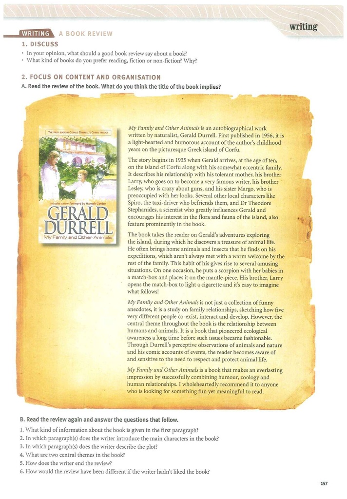 WRITING / A BOOK REVIEW