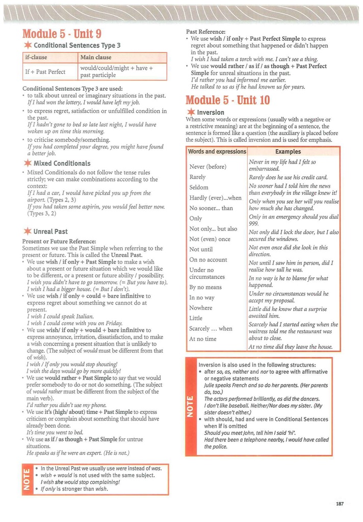 Module 5 - Unit 9 (page 187)