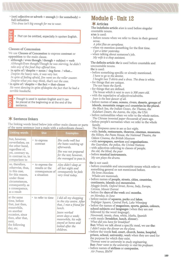 Module 6 - Unit 12 (page 189)