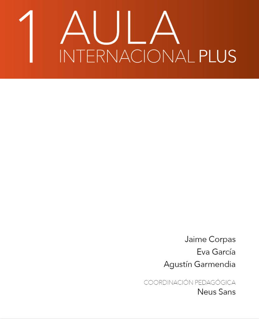1 AULA  INTERNACIONAL PLUS