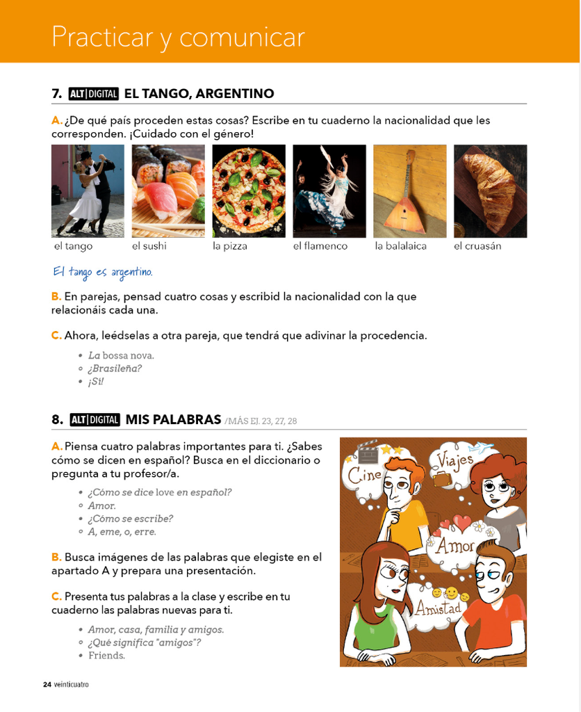Practicar y comunicar (página 24)