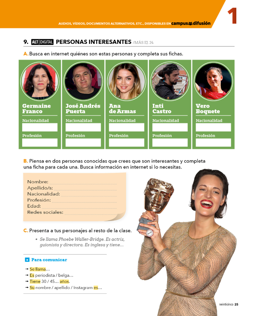 9. PERSONAS INTERESANTES (página 25)