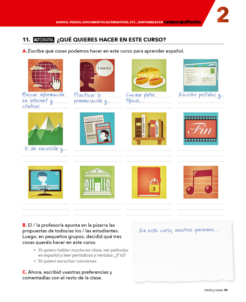 ?QUE QUIERES HACER EN ESTE CURSO)? (página 39)