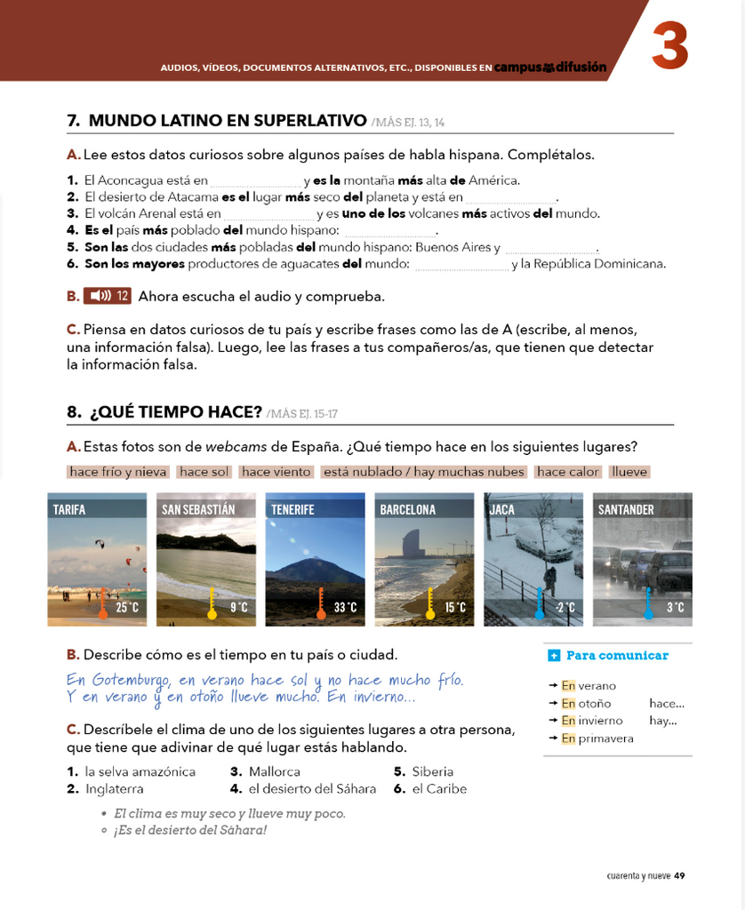 7. MUNDO LATINO EN SUPERLATIVA  (página 49)