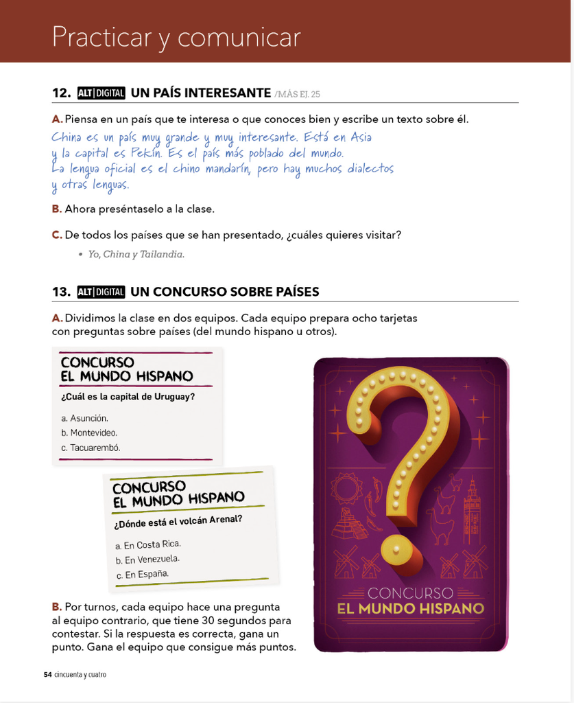 12. UN PAIS INTERESANTE (página 54)