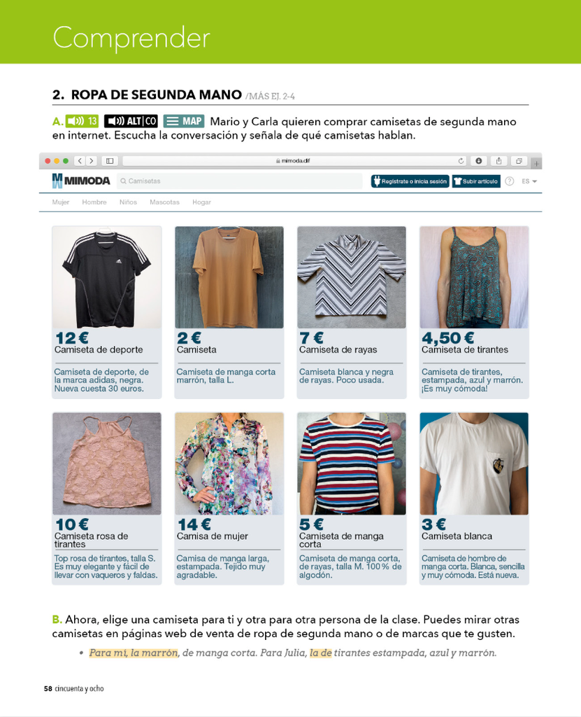 2. ROPA DE SEGUNDA MANO (página 58)