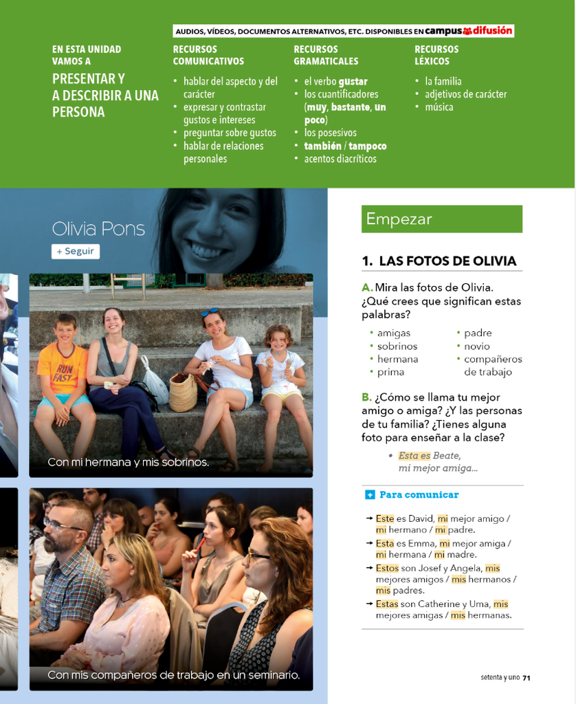 1. LAS FOTOS DE OLIVA (página 71)