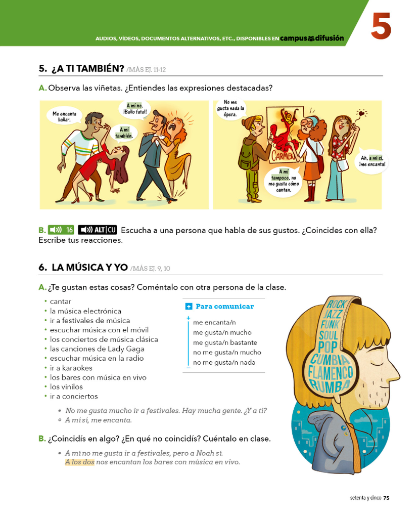 5 ¿A TI TAMBIÉN? (página 75)