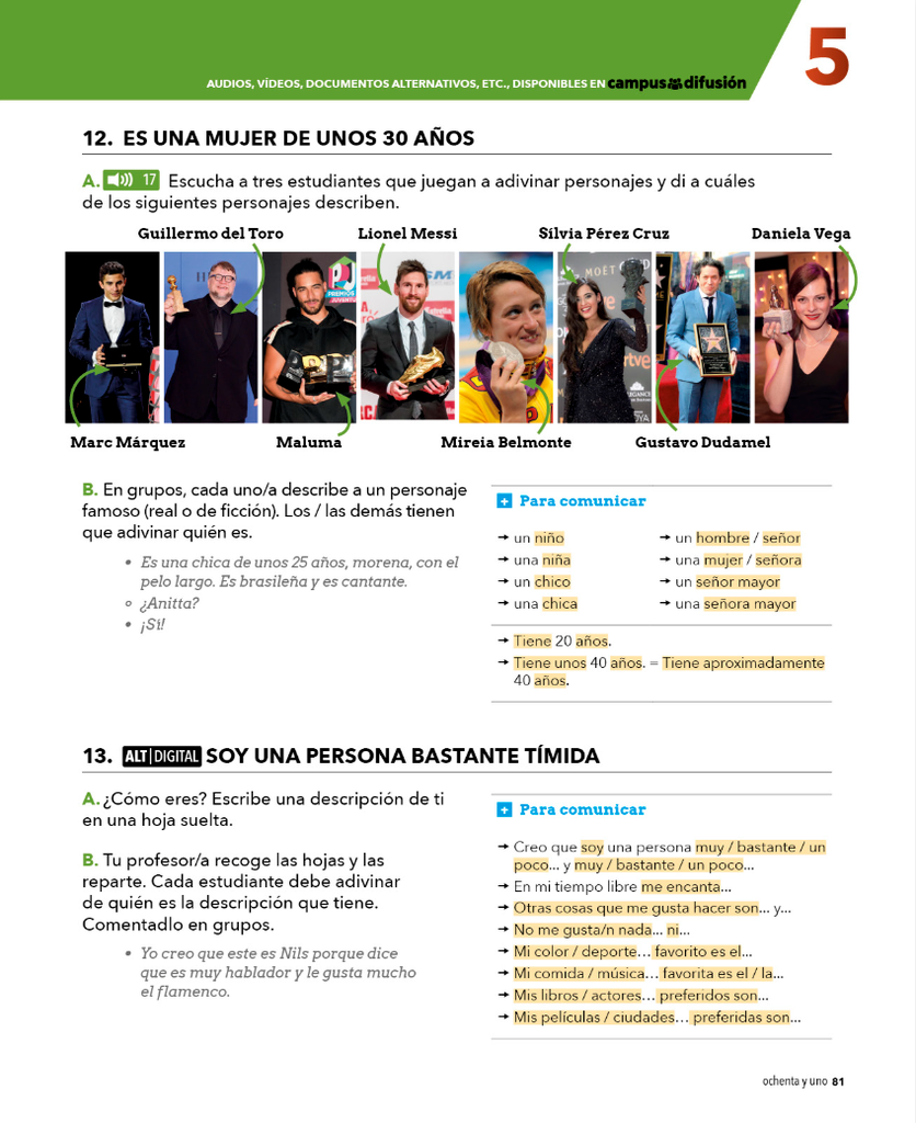 12. ES UNA MUJER DE UNOS 30 AÑOS (página 81)