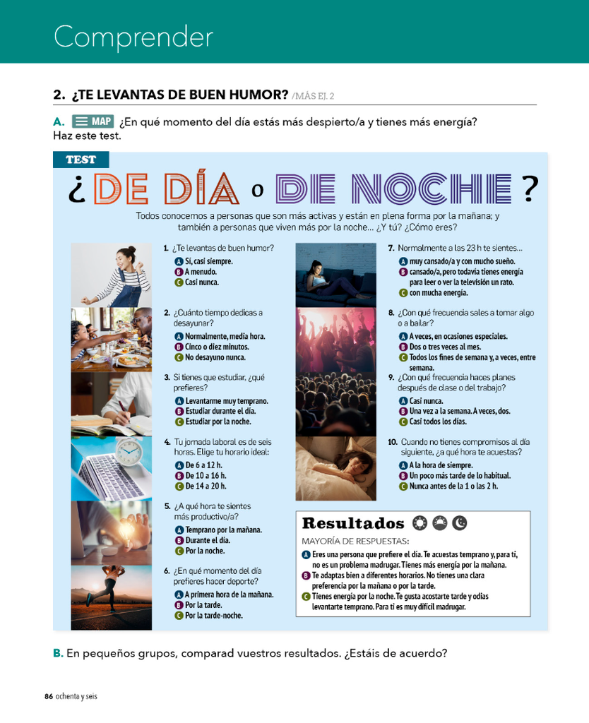 2. ¿TE LEVANTAS DE BUEN HUMOR? (página 86)