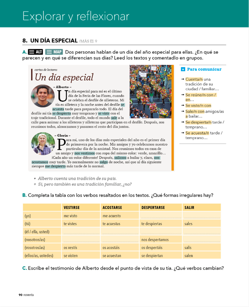 8. UN DÍA ESPECIAL (página 90)
