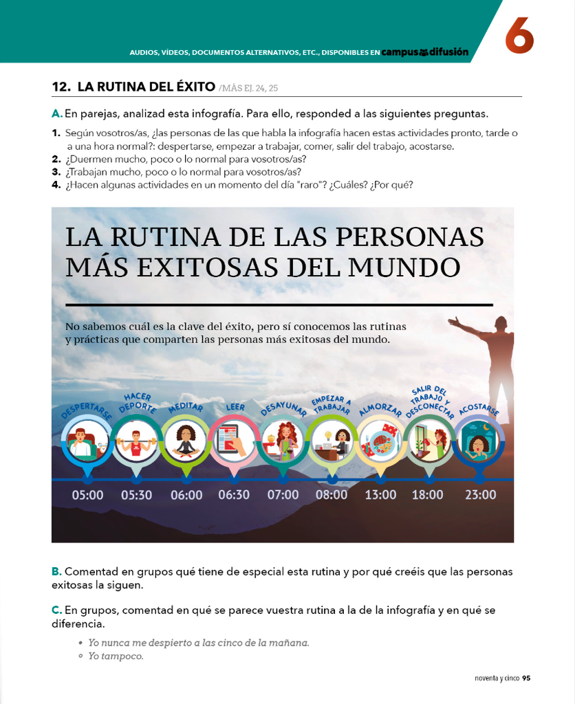12.  LA RUTINA DEL ÉXITO (página 95)