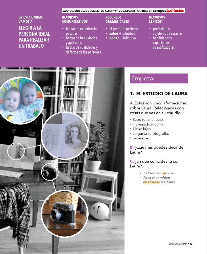 1. EL ESTUDIO DE LAURA (página 127)