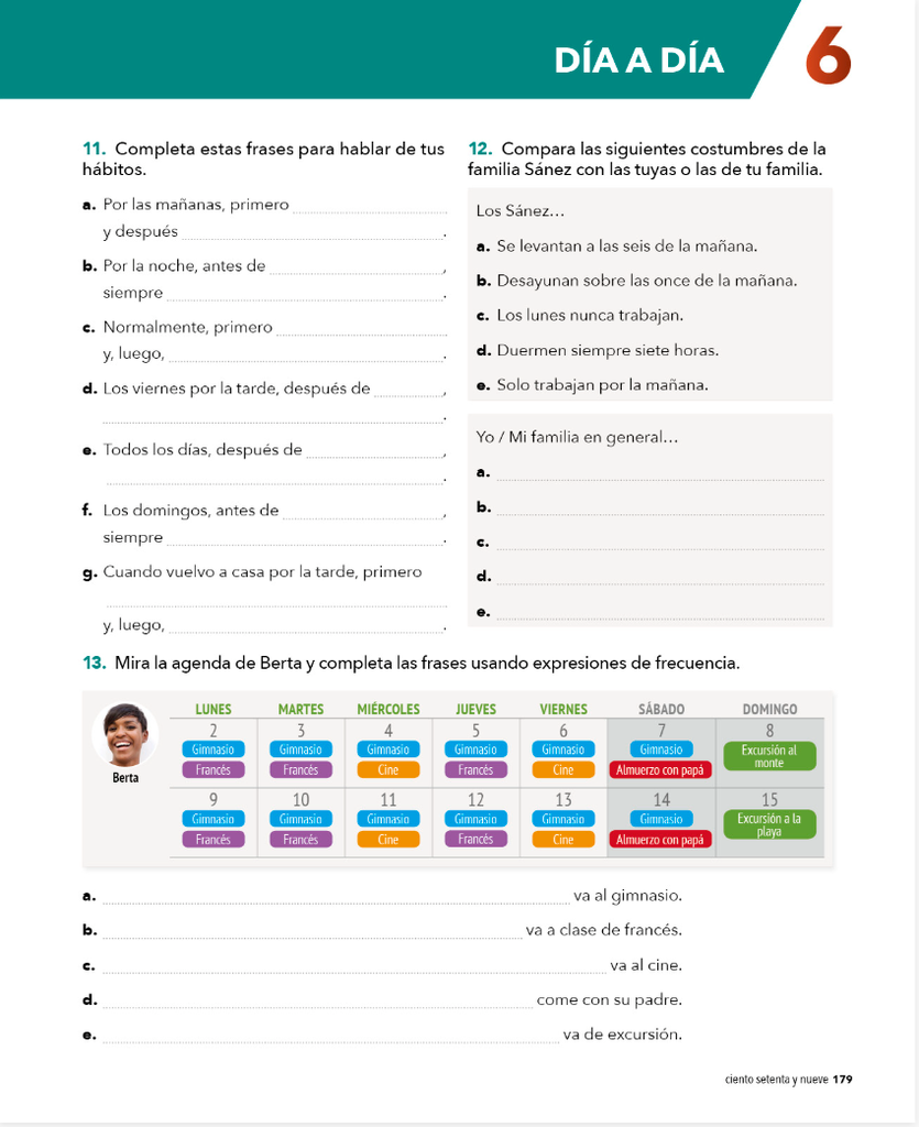 6  DÍA A DÍA (página 179)
