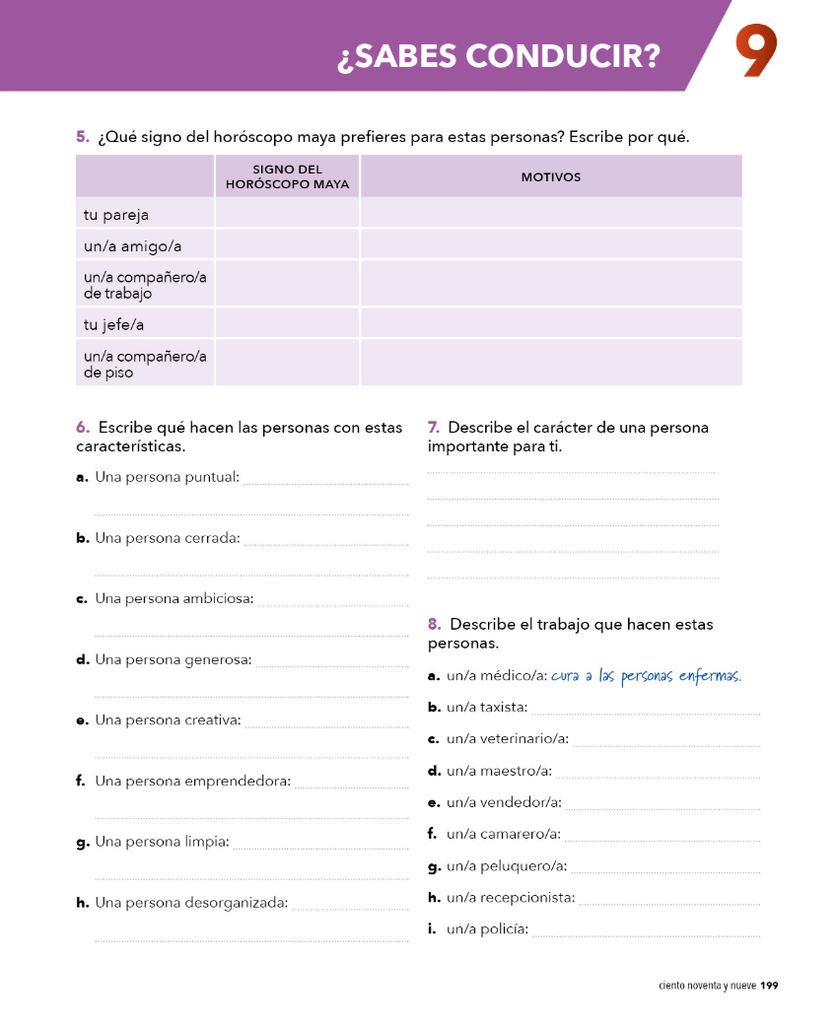 ¿SABES CONDUCIR? (página 199)
