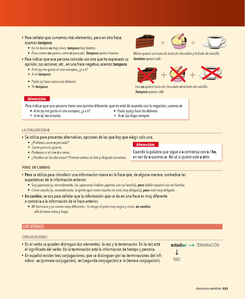 Más gramática (página 223)