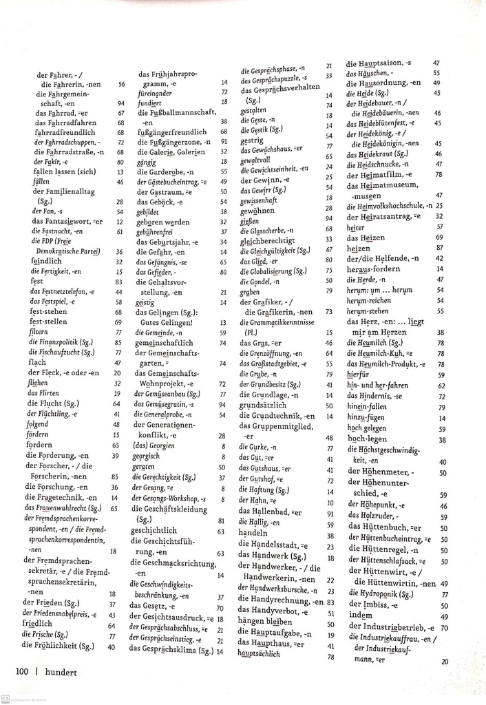 B1.2 WORTLISTE (seite 100)