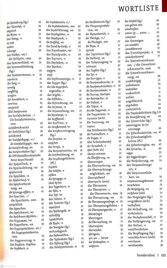 B1.2 WORTLISTE (seite 103)