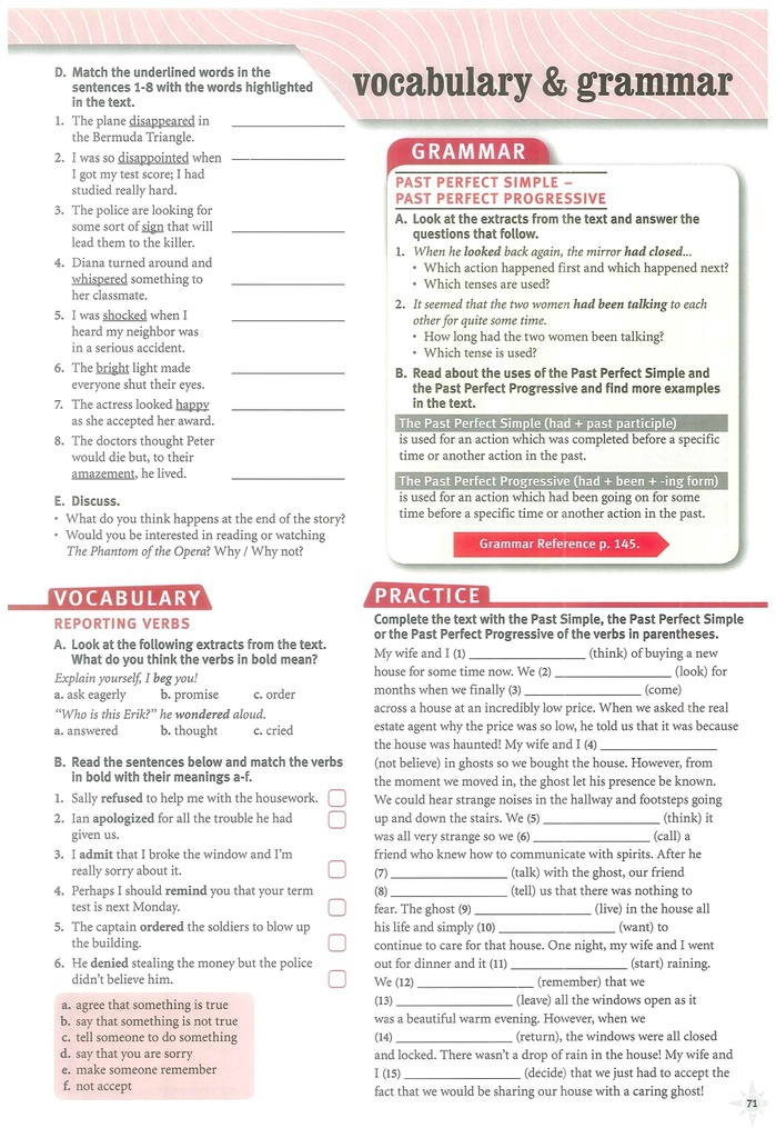 5A Vocabulary and Grammar